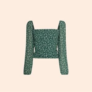 Reformation olio top (parsley) -size 8 NWT